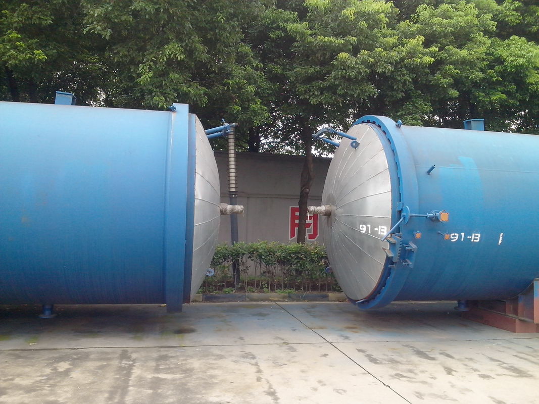 Autoclave de borracha de madeira da indústria de vidro para o tratamento de madeira, vulcanizar de borracha e laminação de vidro